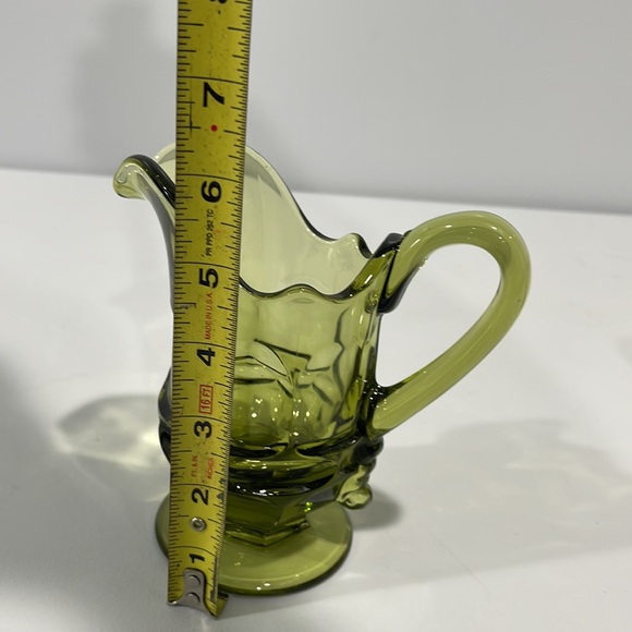 Fostoria Argus Green Henry Ford Museum HFM Sugar Bowl and Creamer set - Picture 14 of 16